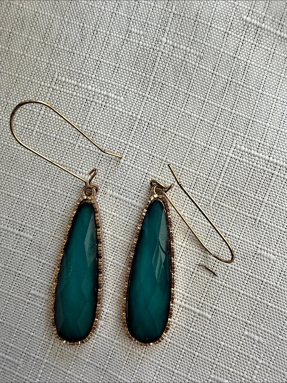 Kendra Scott Elle Gold Drop Earrings Green & Gold